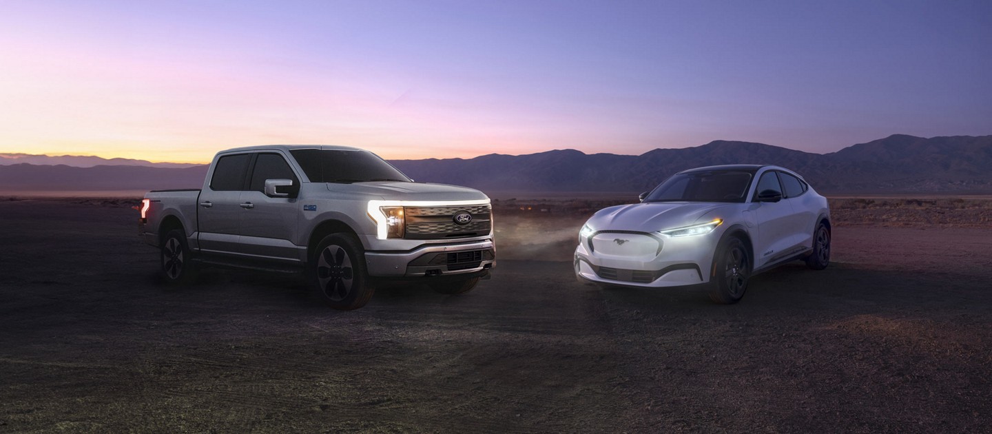 Mustang Mach-E and F-150 Lightning.