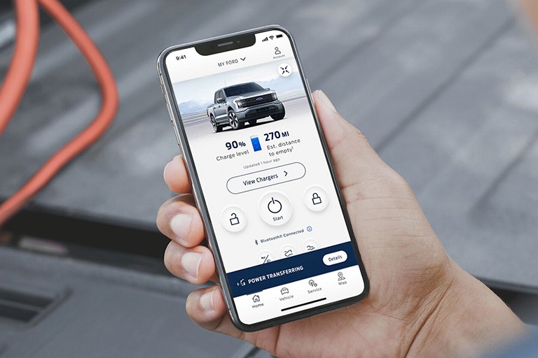 A phone screen showing the FordPass app