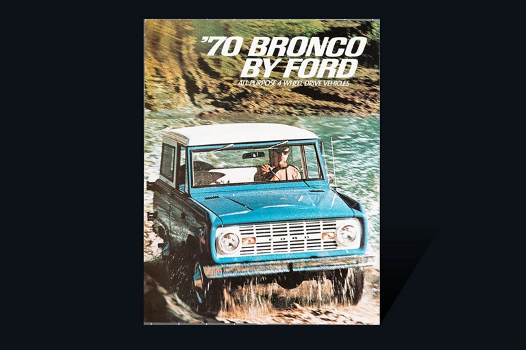 cover of 1970 Ford Bronco vehicle brochure