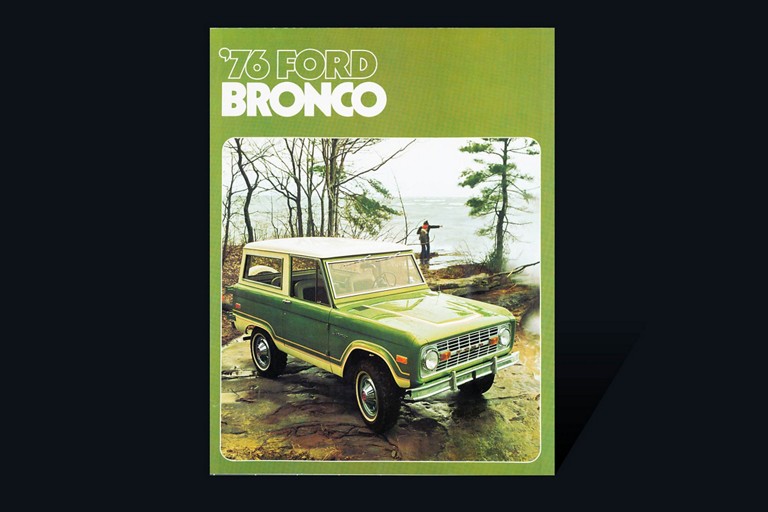cover of 1976 Ford Bronco vehicle brochure