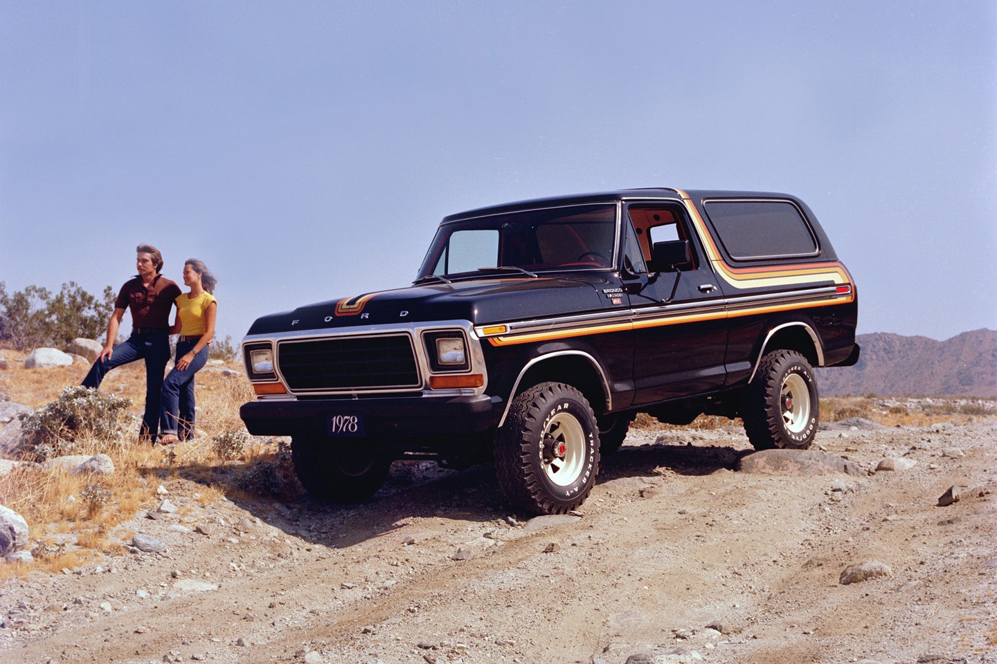 1978 Ford Bronco Ranger X L T in Raven Black with free wheeling package 