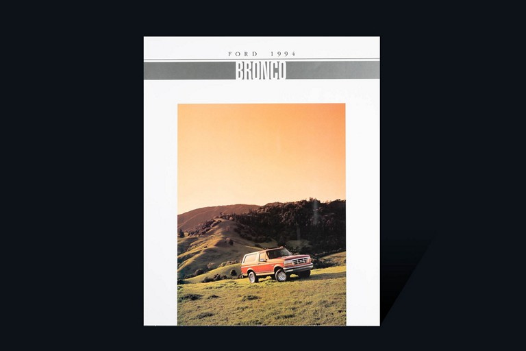 cover of 19 94 Ford Bronco vehicle brochure