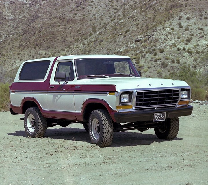 1979 Ford Bronco in Wimbledon White with Combination Tu Tone Option 