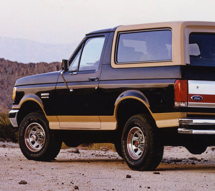 1987 Ford Bronco Eddie Bauer Edition in Raven Black over light chestnut