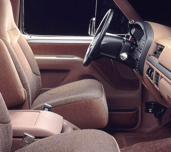 1993 Ford Bronco Interior shown in medium mocha