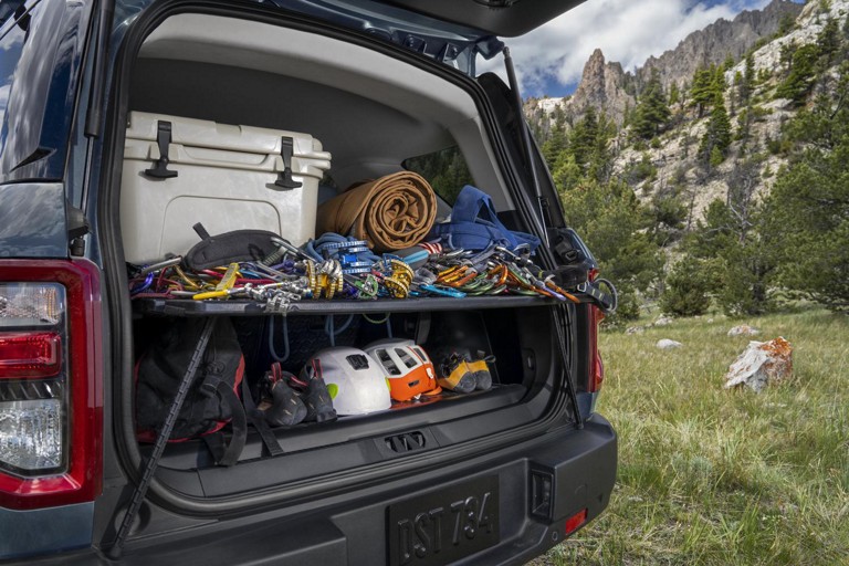 The cargo area of a Ford Bronco Sport
