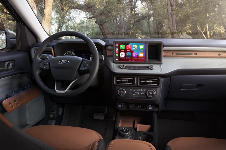 A screen showing Apple CarPlay