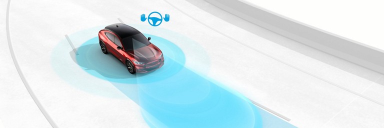 Animation illustrating BlueCruise