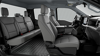 Vinyl 40/20/40 Front Seats – Medium Dark Slate