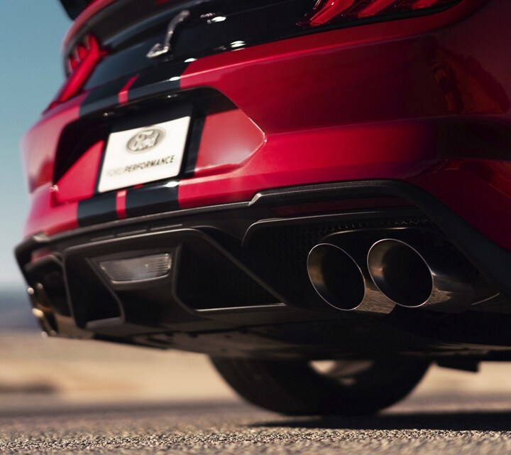 Rear view of a 2021 Ford® Mustang GT500™