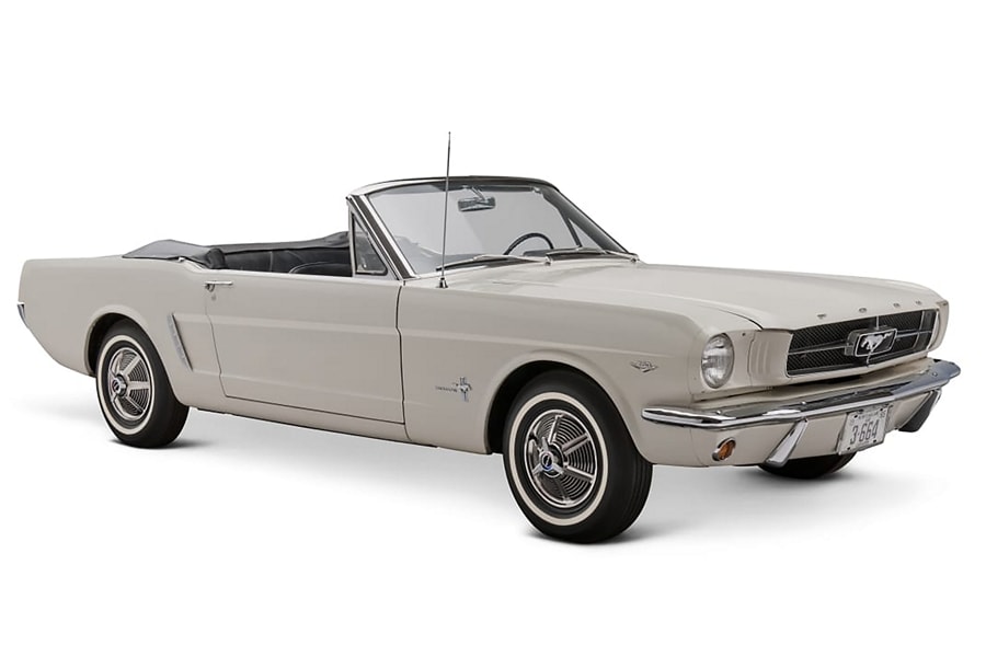 1965 Ford® Mustang Convertible on a white background