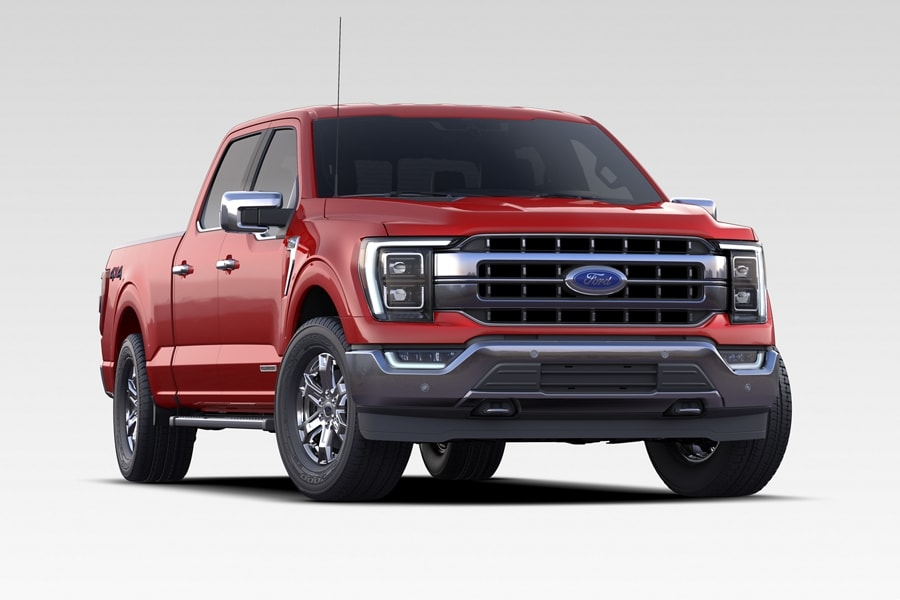 2023 Ford F-150® LARIAT PowerBoost™ Hybrid in Rapid Red