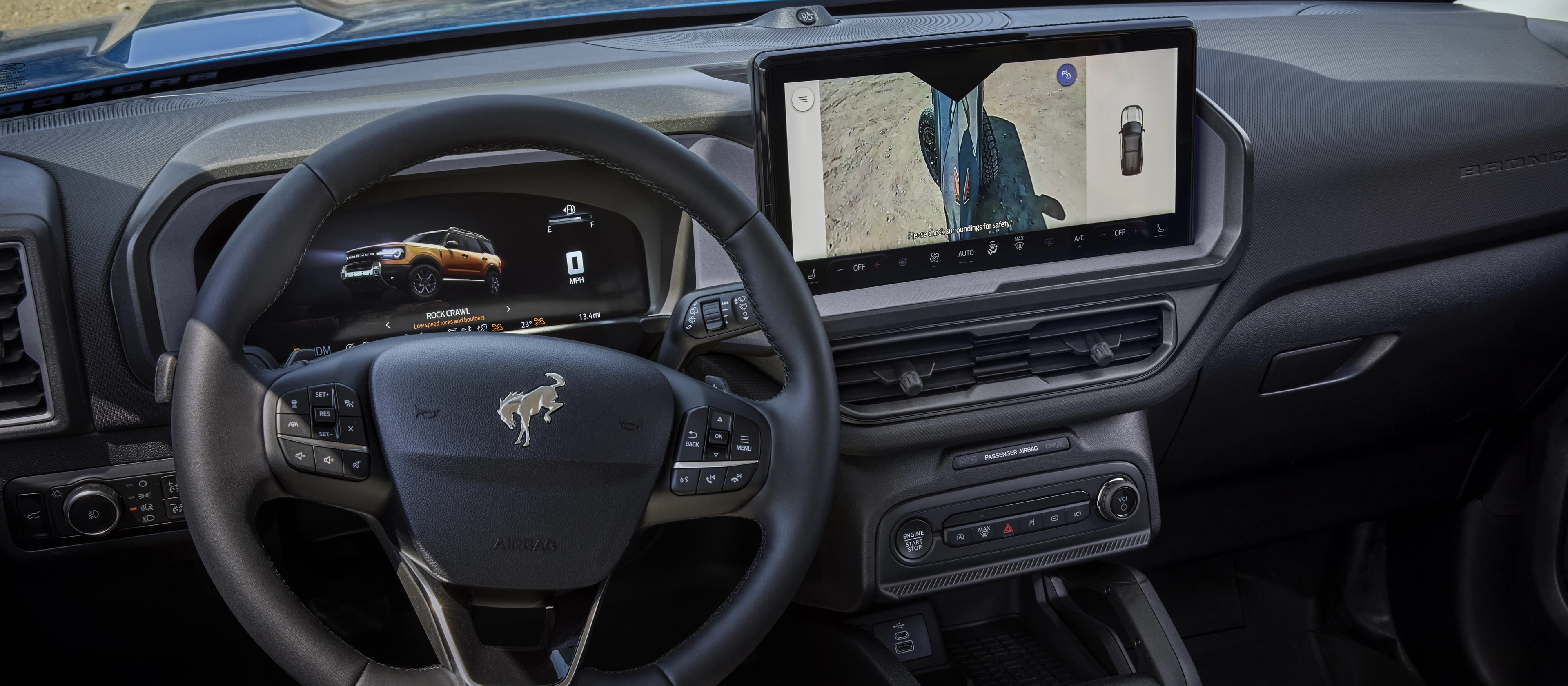 2025 Ford Bronco Sport® interior with steering wheel