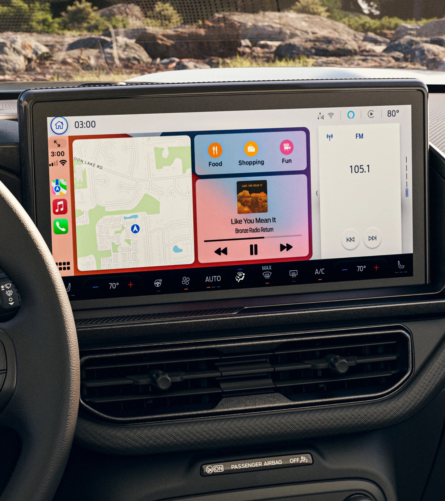 2025 Ford Bronco Sport® interior from driver's side perspective