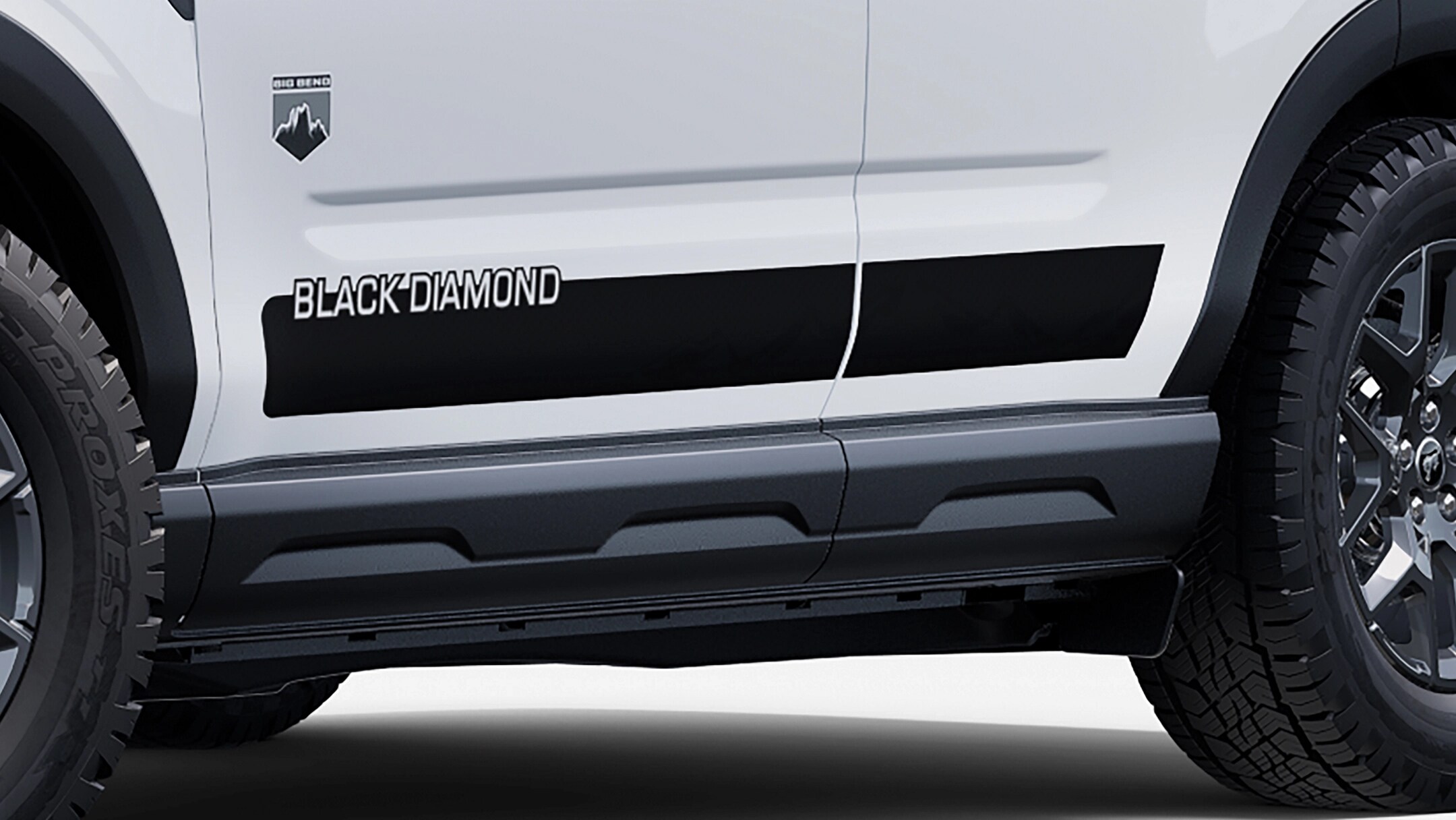 2025 Ford Bronco Sport® showing graphics on the bottom of the vehicle