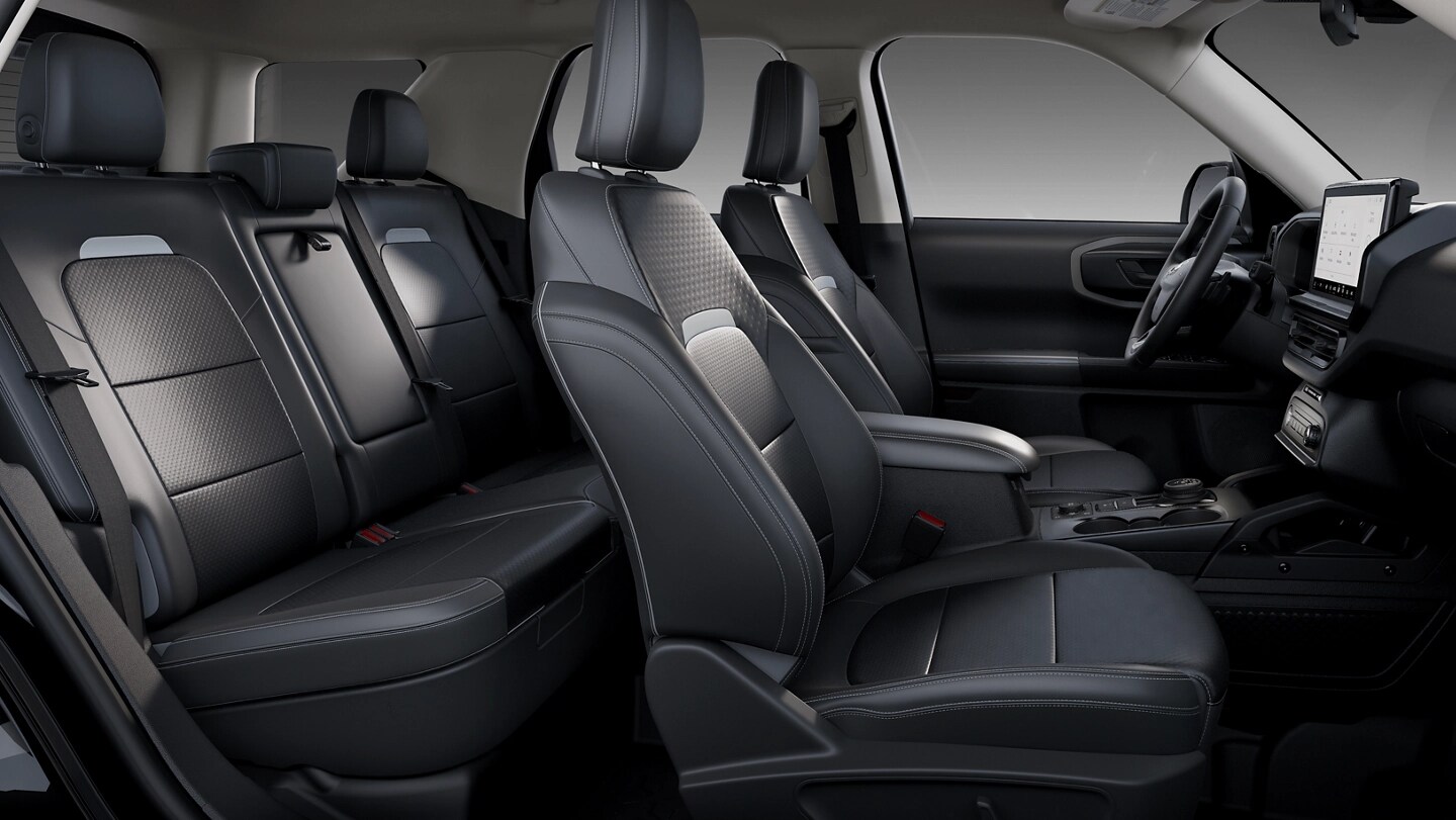 2025 Ford Bronco Sport® interior showing premium trimmed interior seating