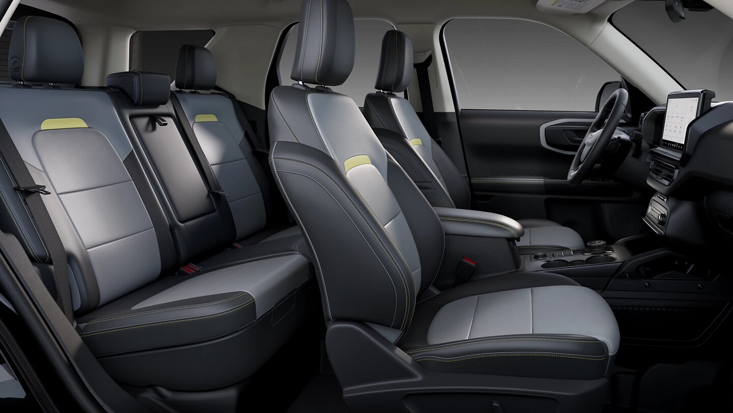 2025 Ford Bronco Sport® interior grey and yellow interior seating