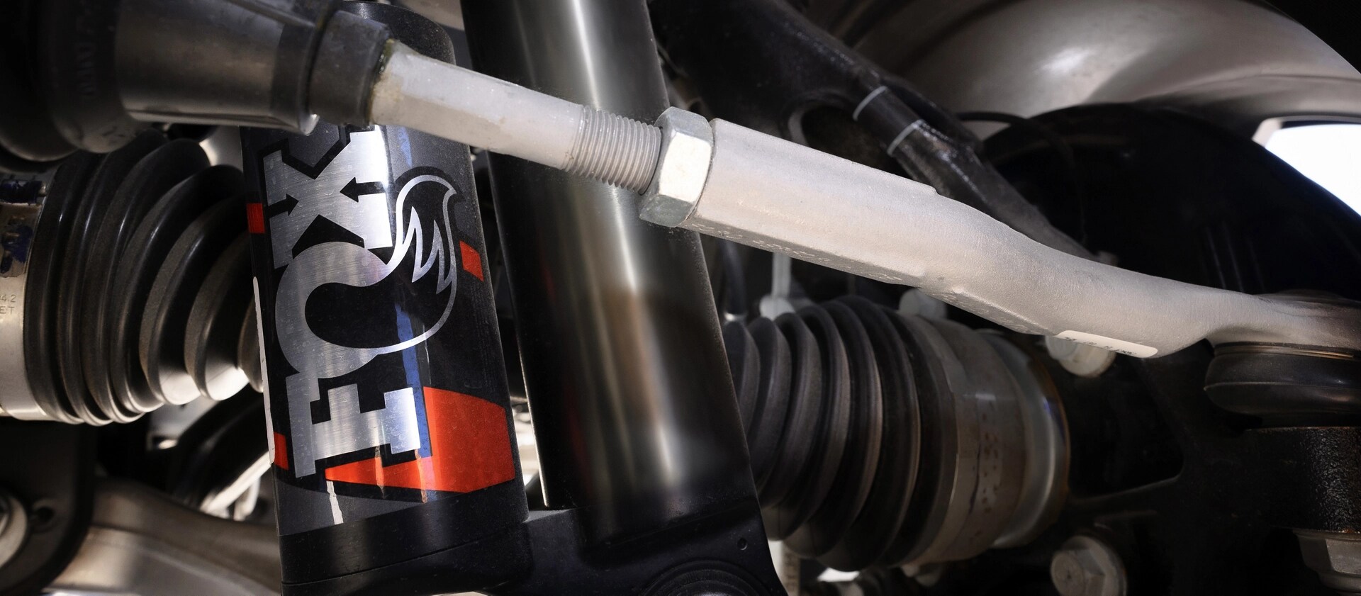 A close-up of the HOSS suspension system on a 2025 Ford Bronco® SUV
