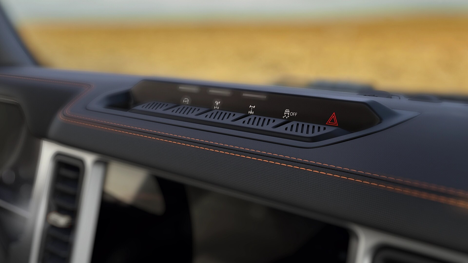 A close-up of the sealed "Hero Switches" on a 2025 Ford Bronco® SUV