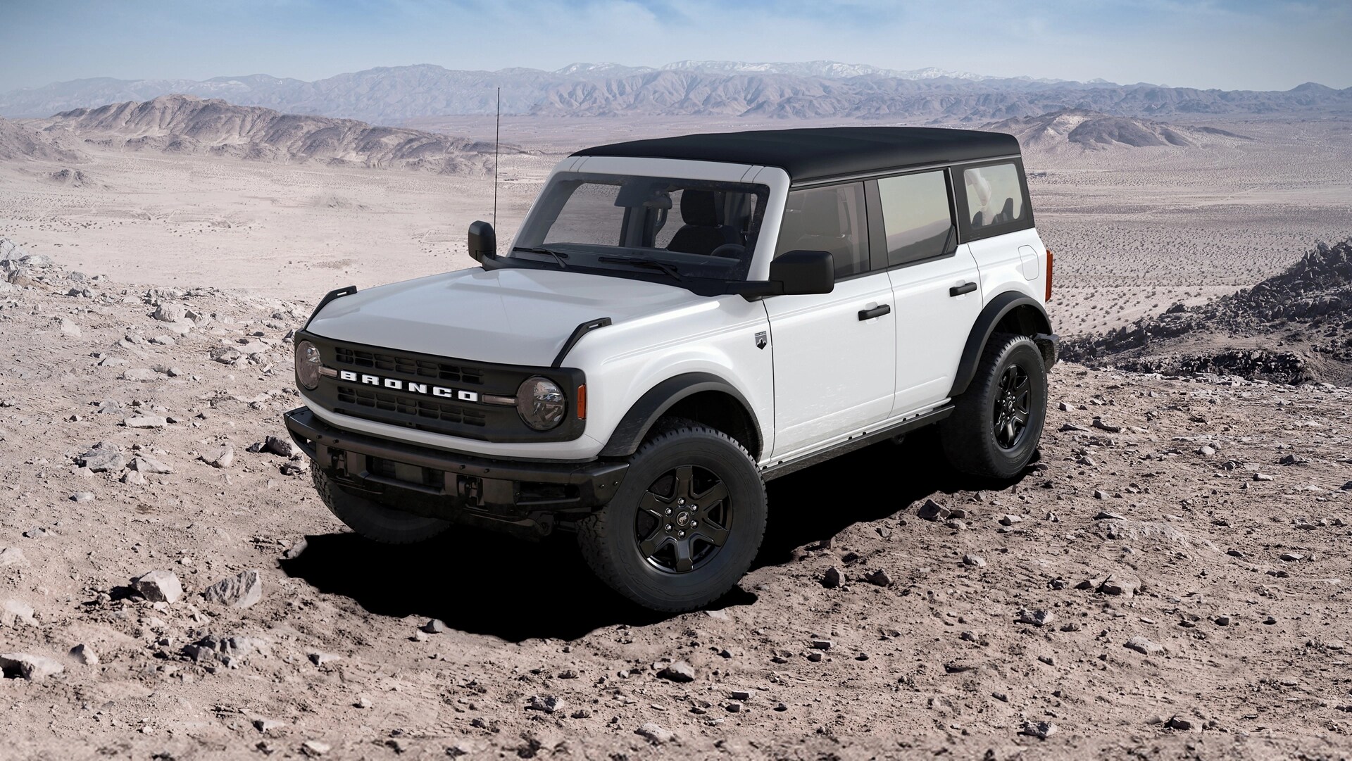 A 2025 Ford Bronco® SUV  parked on a rocky landscape