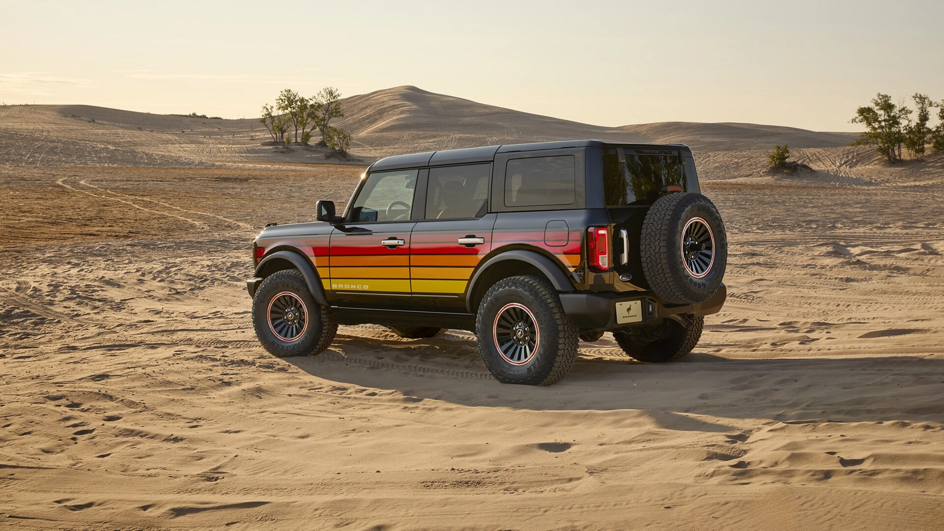 A 2025 Ford Bronco® SUV parked on a sandy beach