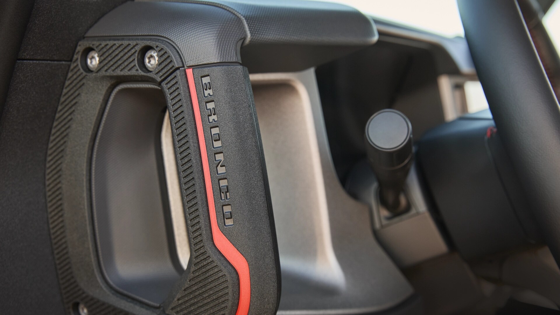 A close-up of the grab handles on a 2025 Ford Bronco® SUV