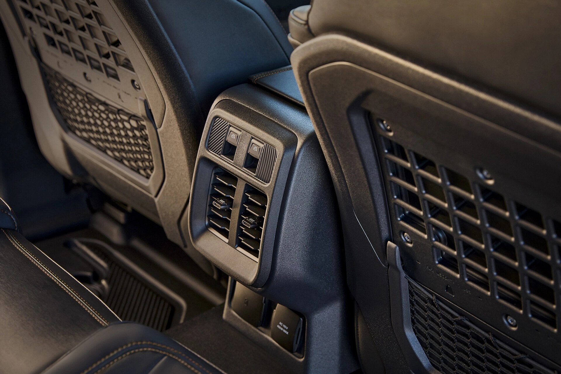 A close-up of the rear seat vents on a 2026 Ford Bronco® SUV