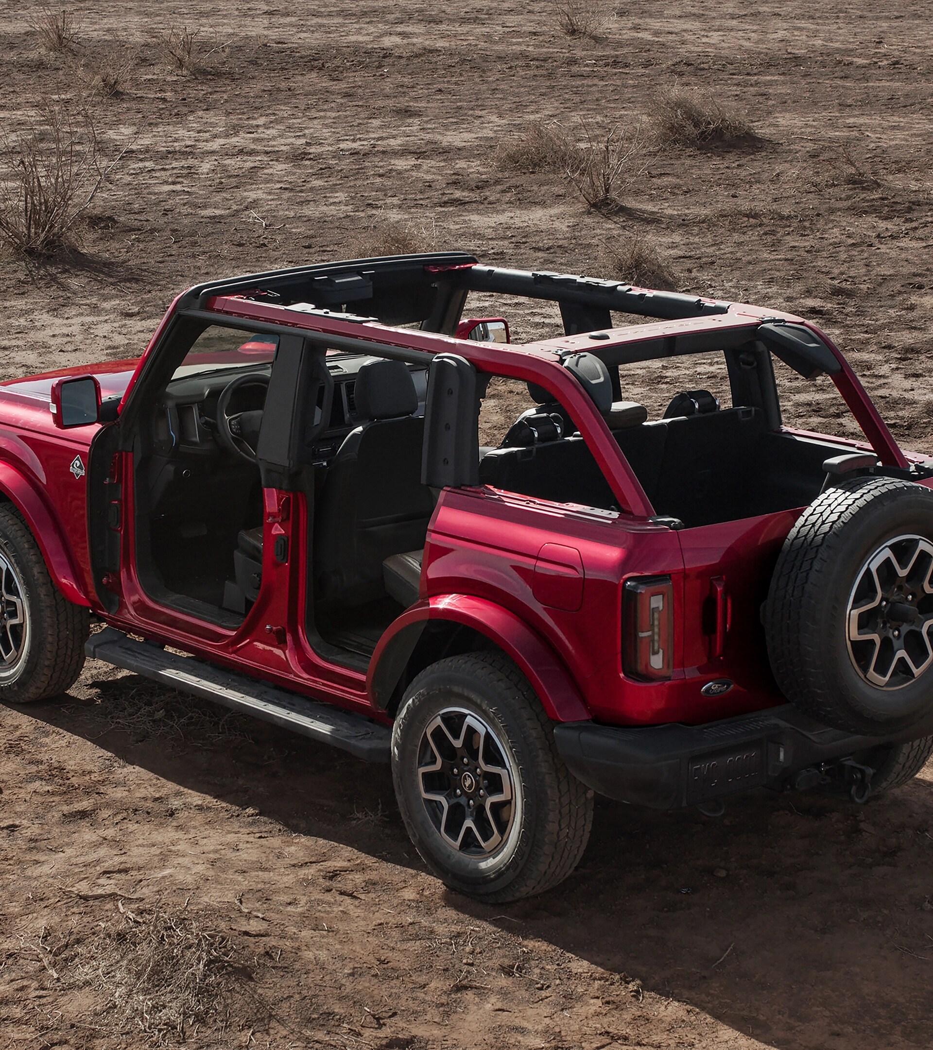 A 2026 Ford Bronco® SUV with the doors removed