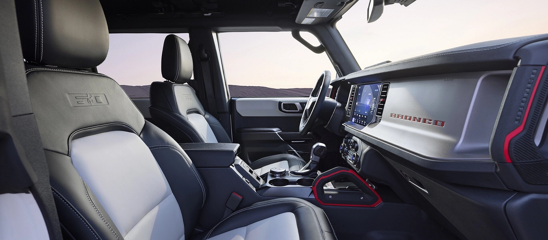 The interior of a 2026 Ford Bronco® Outer Banks 60th Anniversary Edition SUV