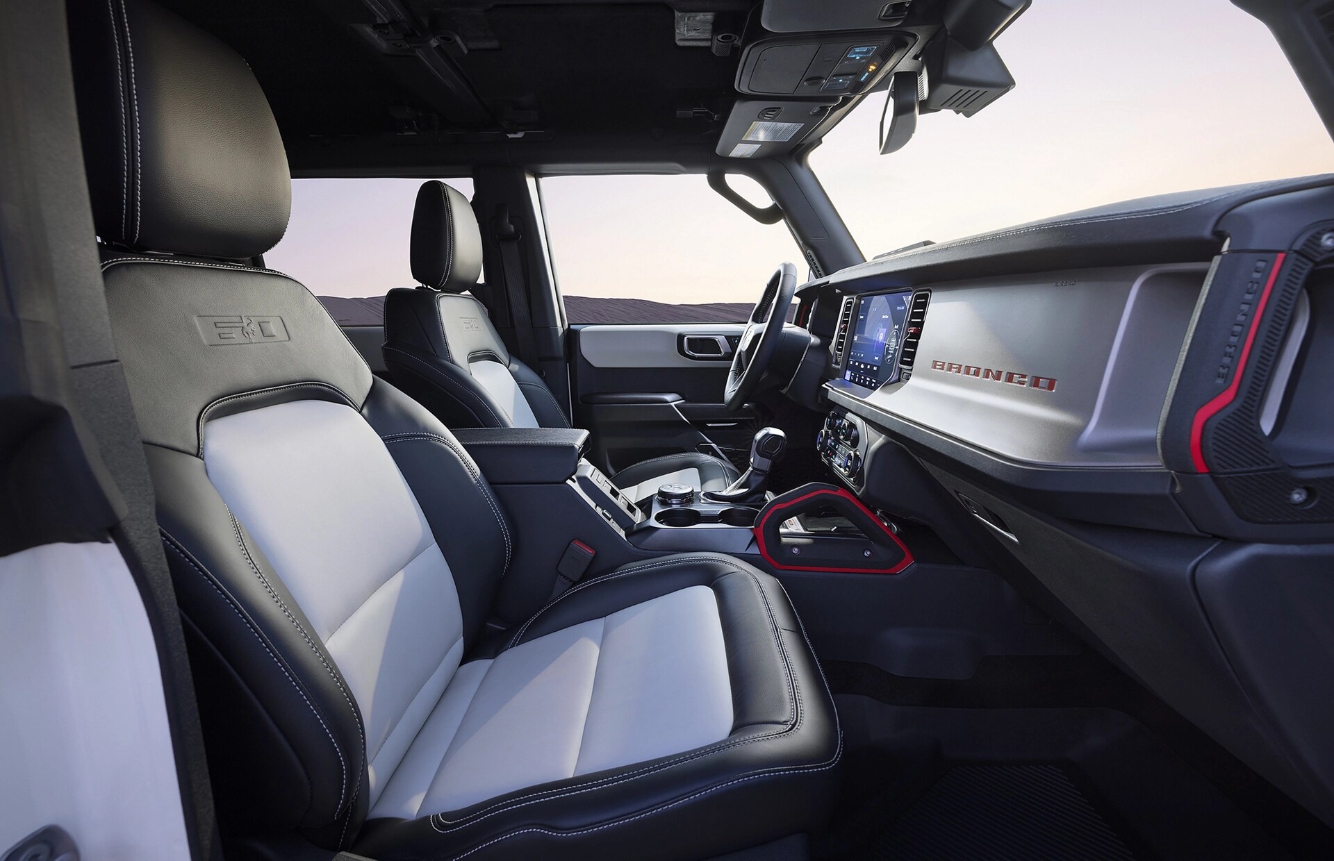 The interior of a 2026 Ford Bronco® Outer Banks 60th Anniversary Edition SUV