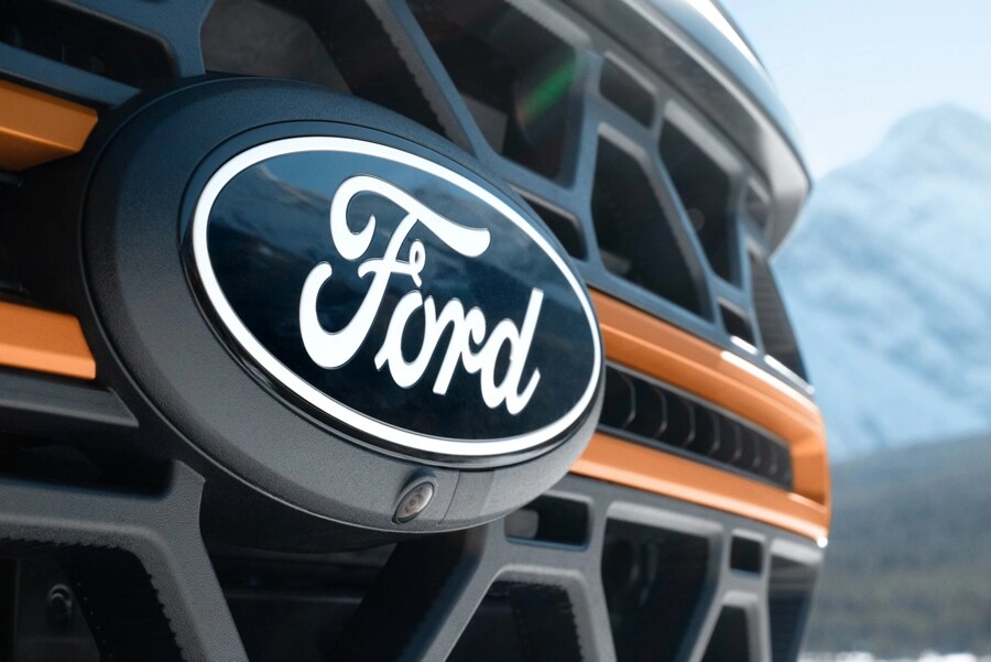 Close-up view of the F-150 Tremor grille.