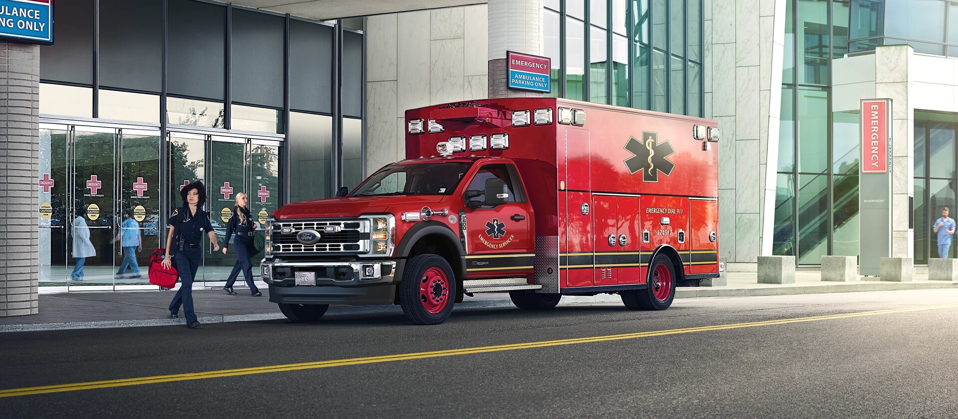 A 2026 Ford Super Duty® Chassis Cab with the EMT Package