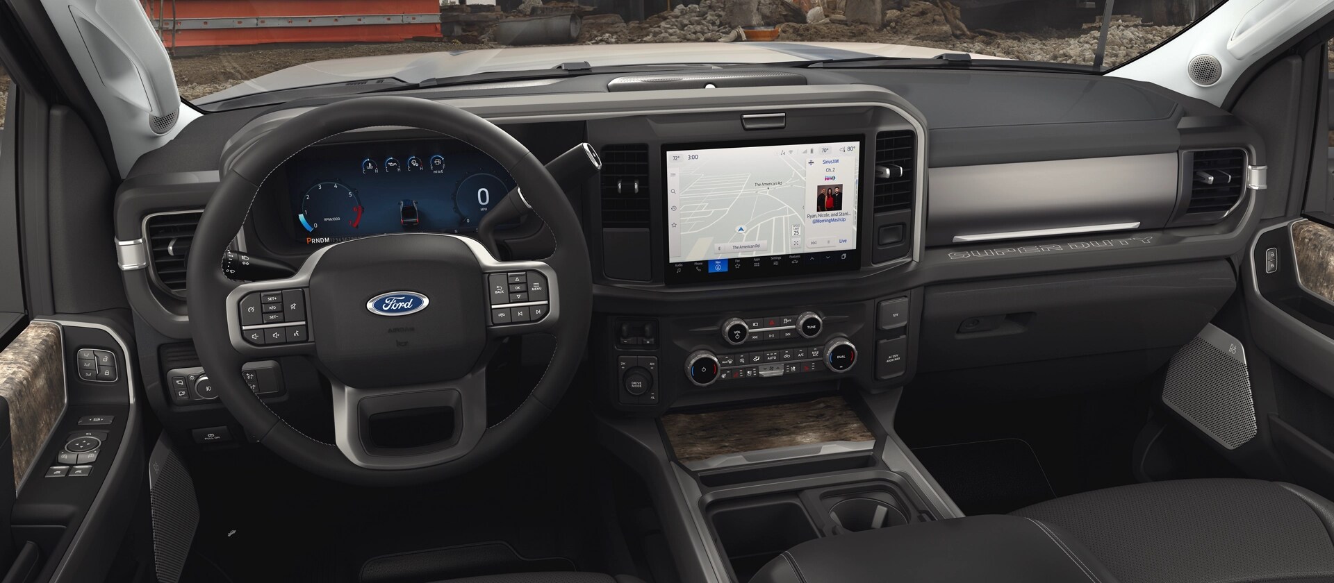 Full dashboard of a 2026 Ford Super Duty® Chassis Cab shown