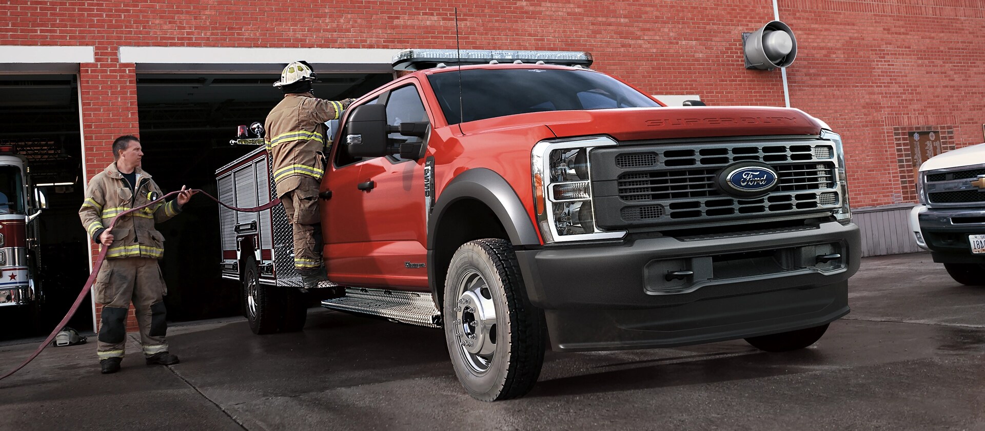 A 2026 Ford Super Duty® Chassis Cab with the Fire/Rescue Package