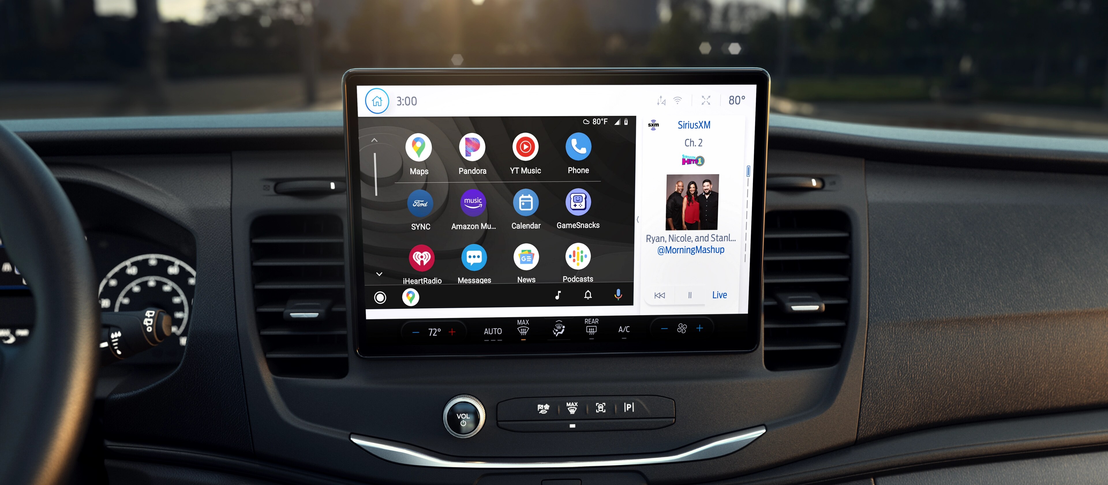The interior computer display of a 2025 Ford E-Transit™ vehicle