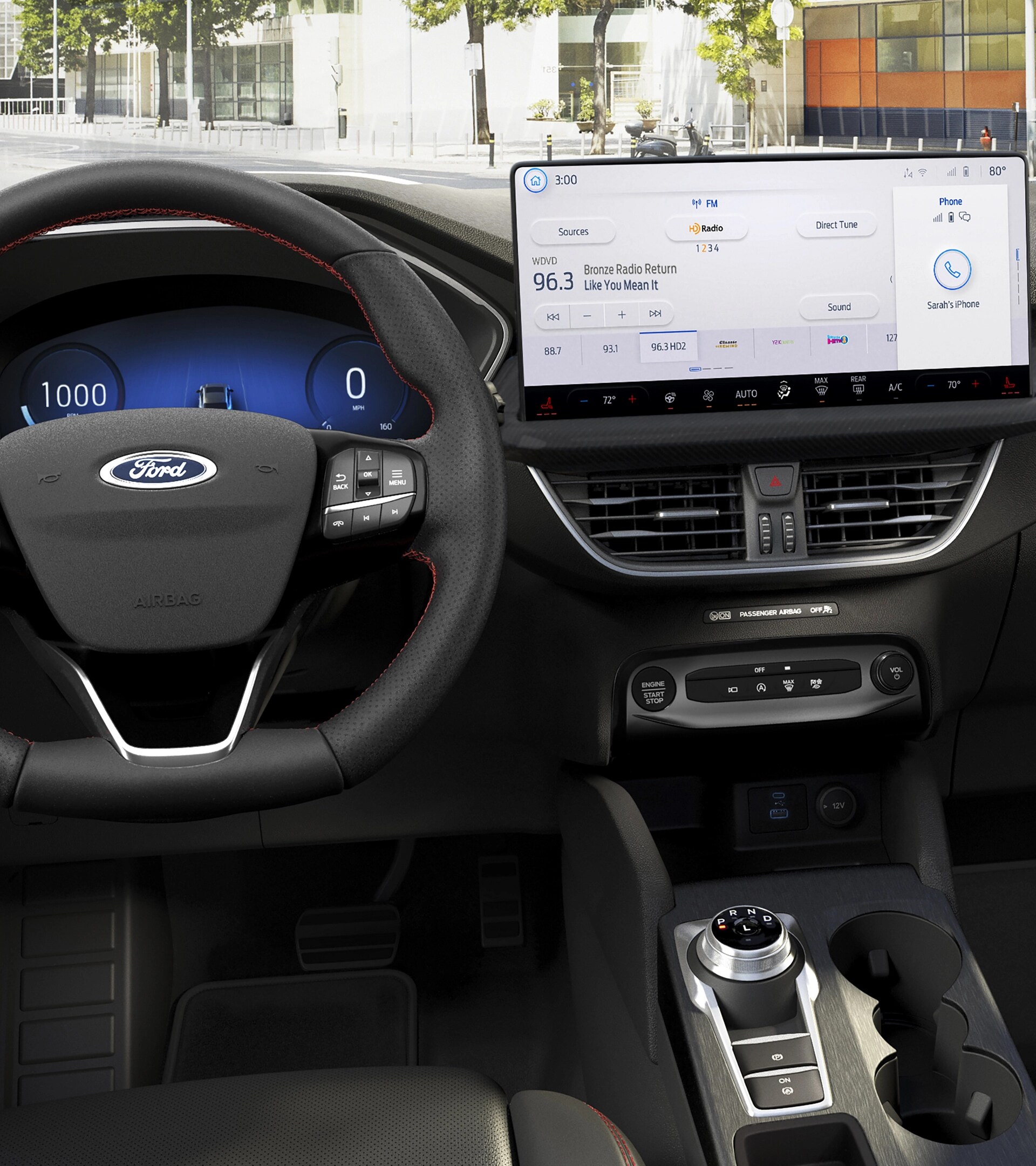 2026 Ford Escape® steering wheel and centre display