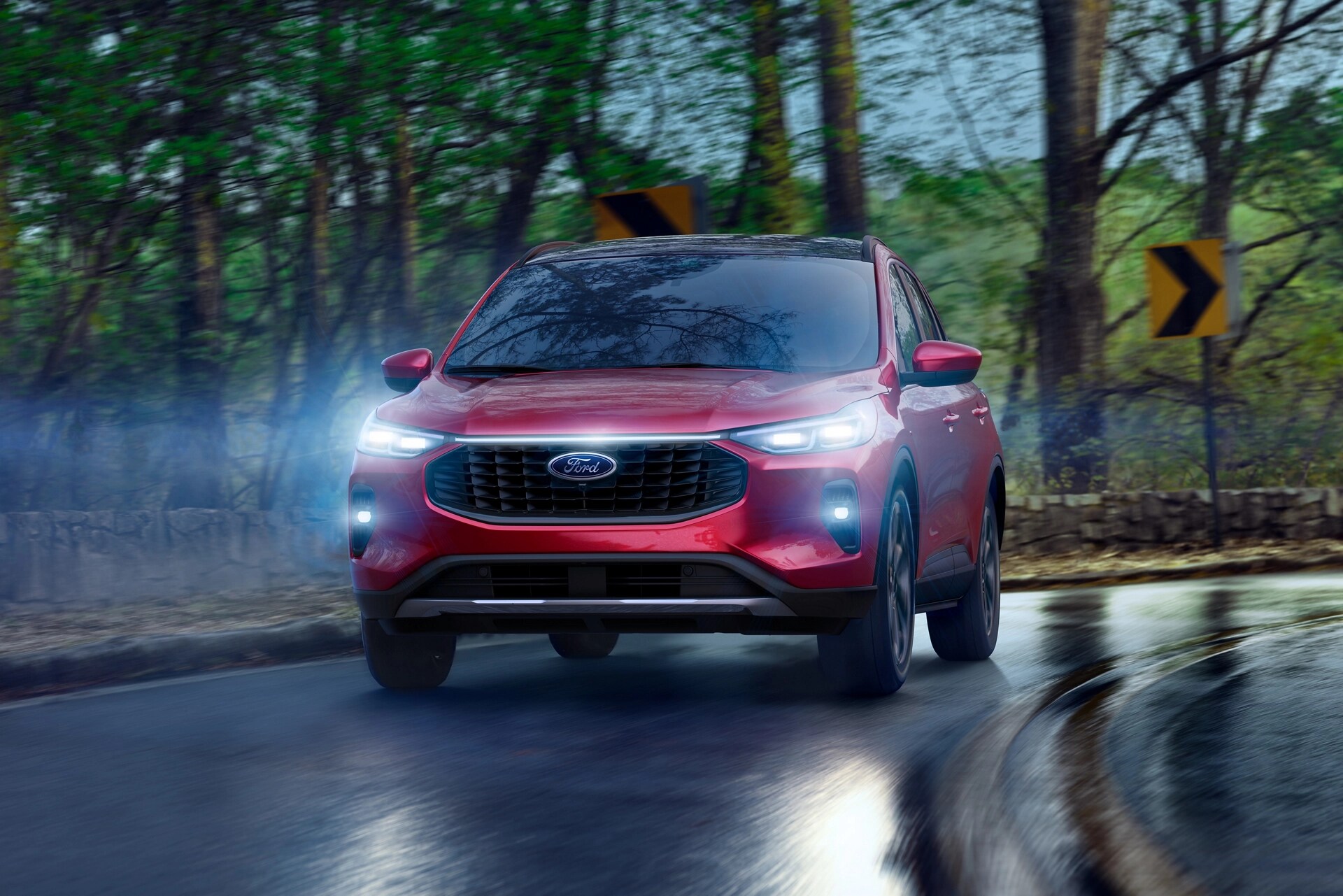 2026 Ford Escape® SUV being driven in the rain