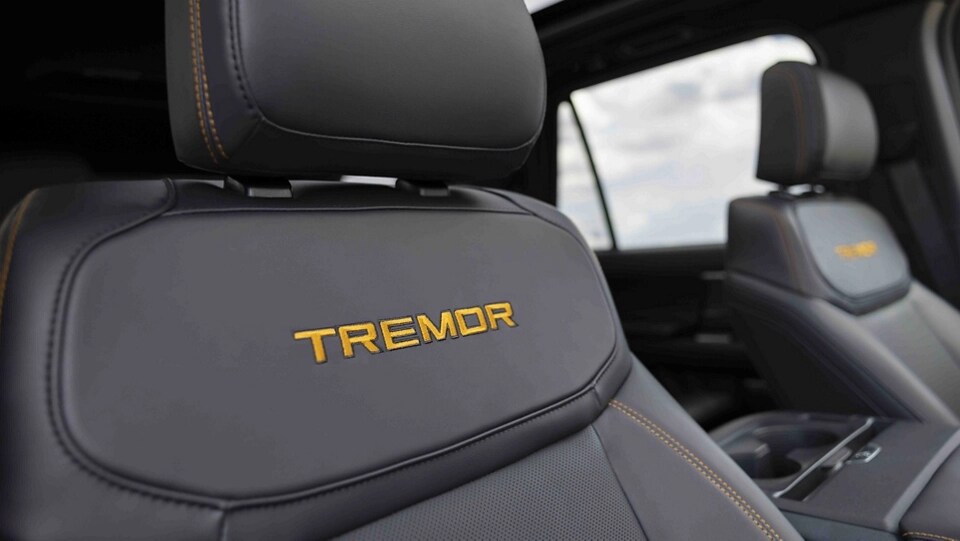 2025 Ford Expedition® Tremor® front seat logo