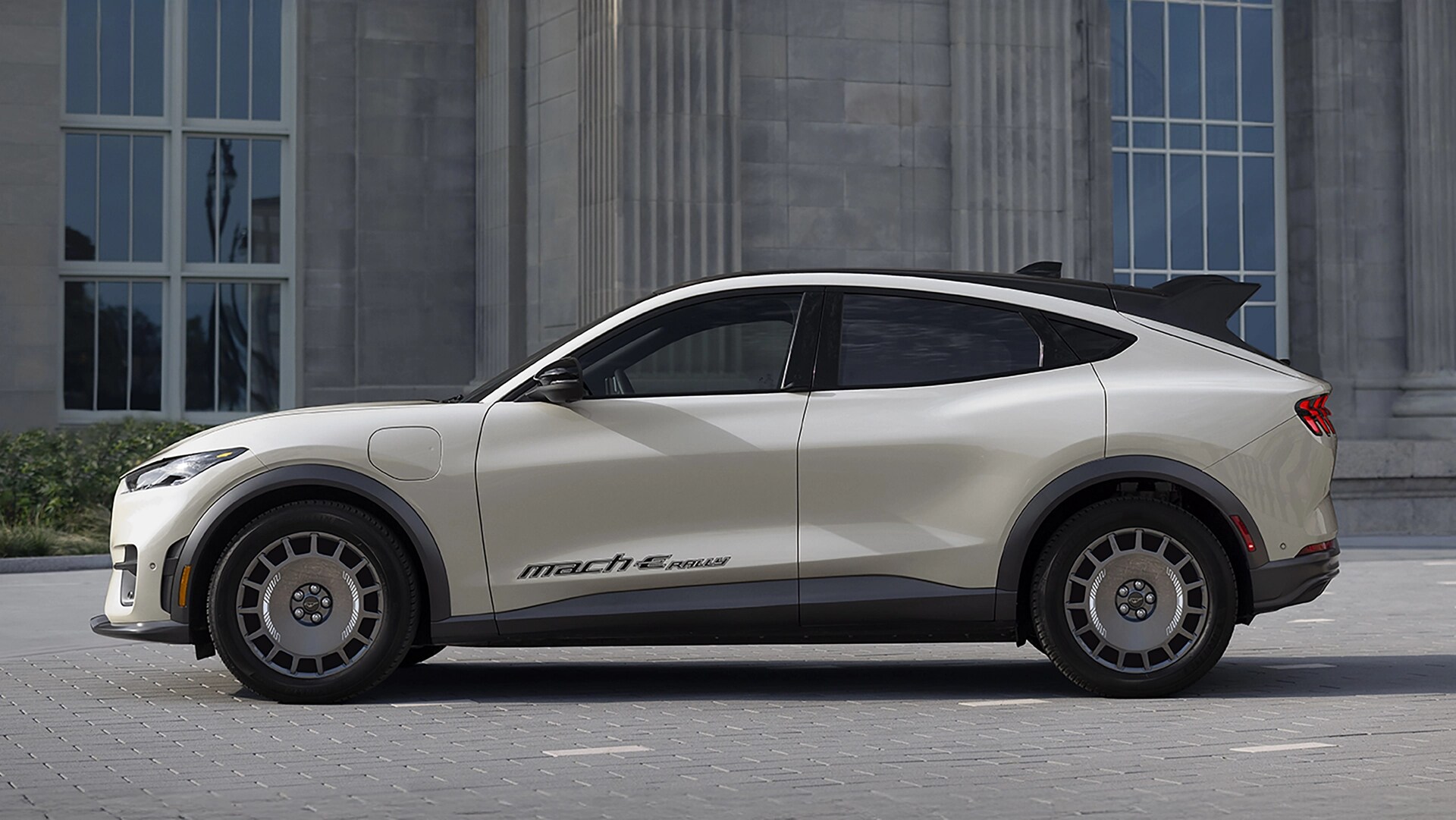 Profile of a 2025 Ford Mustang Mach-E® Rally