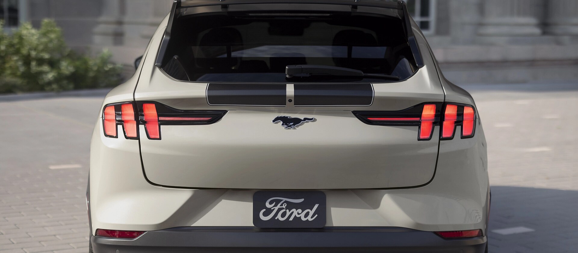 2025 Ford Mustang Mach-E® rear of vehicle showing off the rear headlamps