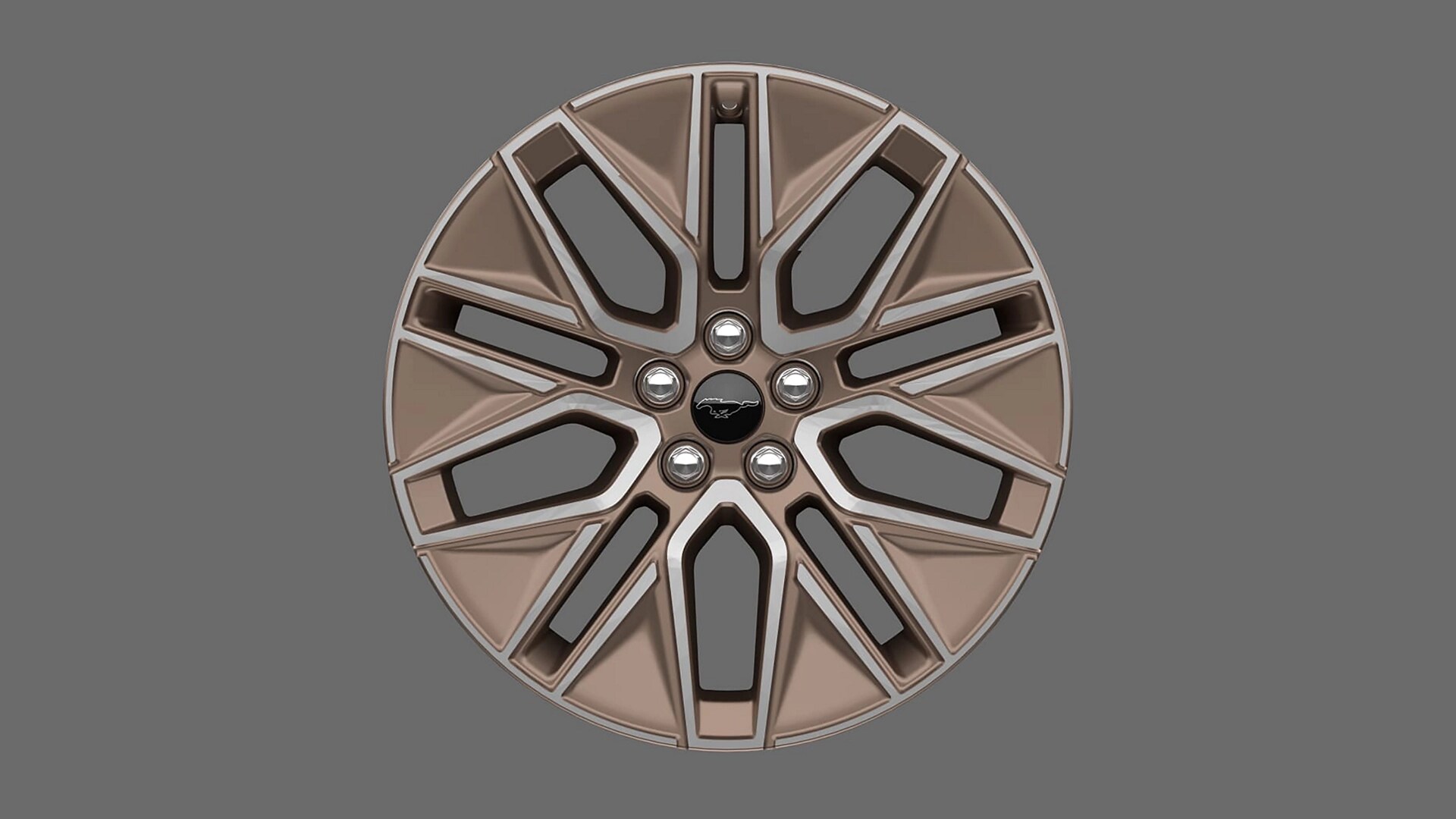 19-inch Bright Machined-Face Aluminum Wheels with Sinister Bronze-Painted Pockets