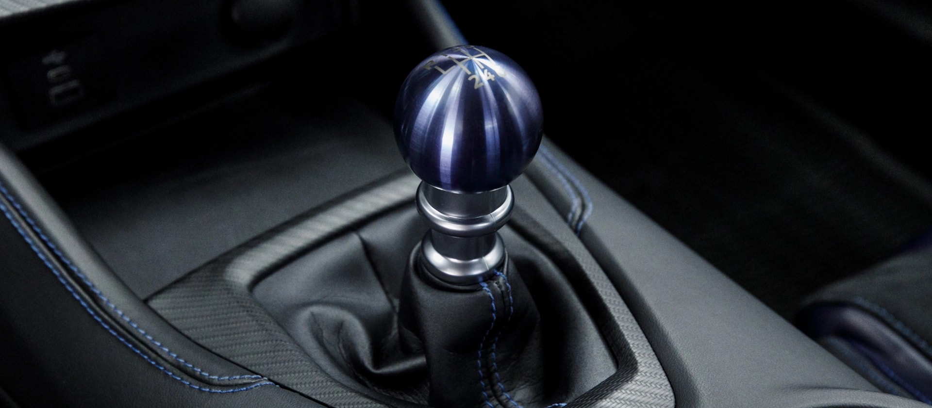 2025 Ford Mustang® Dark Horse™ unique titanium Anodized Blue shift knob
