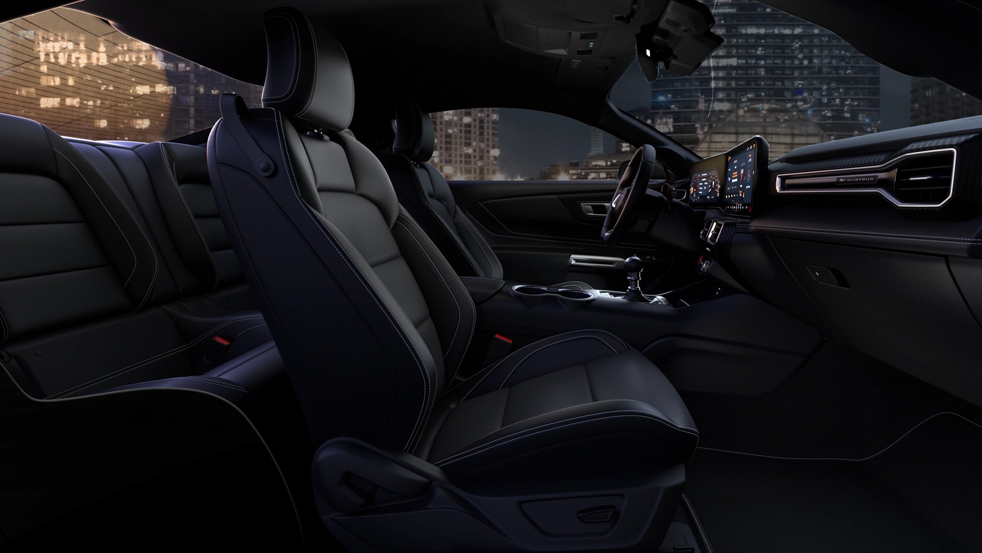 2025 Ford Mustang® interior showing the available Black Onyx interior environment