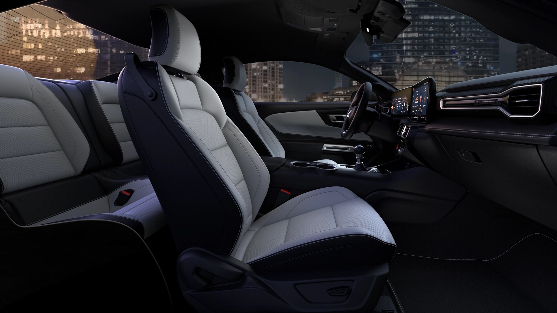 2025 Ford Mustang® interior showing the available Space Grey interior environment