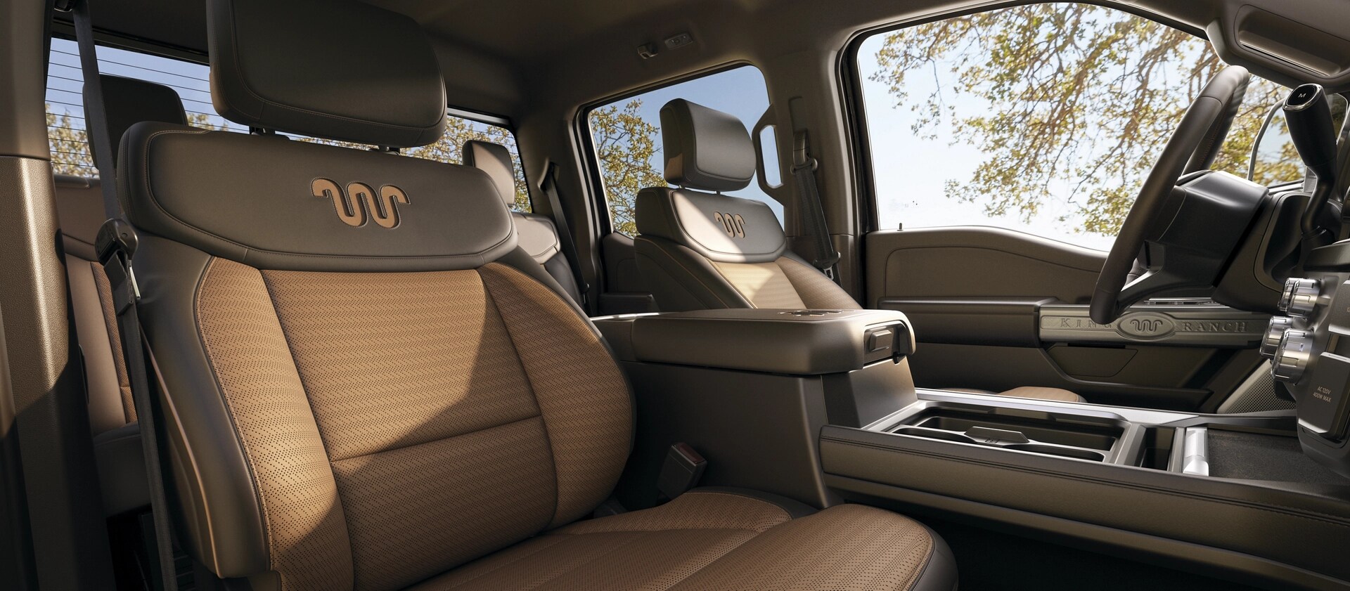 2026 Ford Super Duty® F-250® King Ranch® interior in the colour Java
