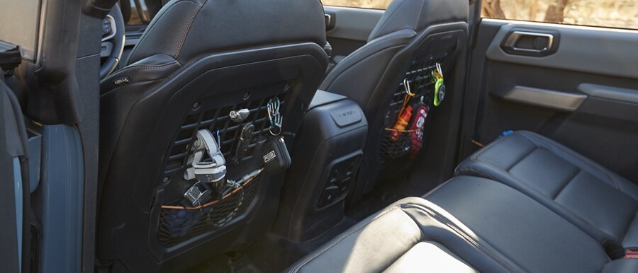 2023 Ford Bronco® front seat back with MOLLE panel