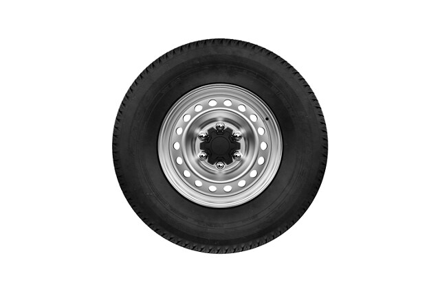 Base trim standard 16” Bright Polished Silver-Painted Steel wheel