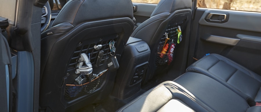 2024 Ford Bronco® front seat back with MOLLE panel