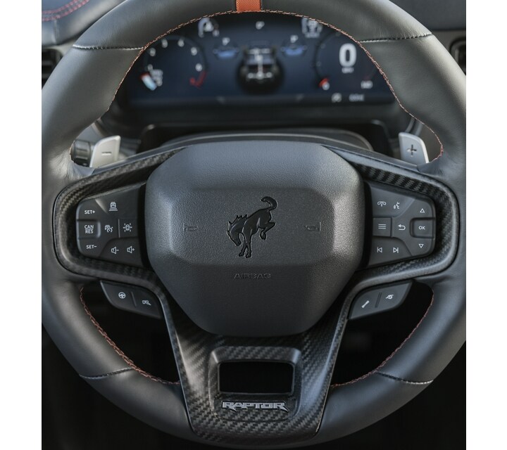 Close-up of a 2024 Ford Bronco® steering wheel