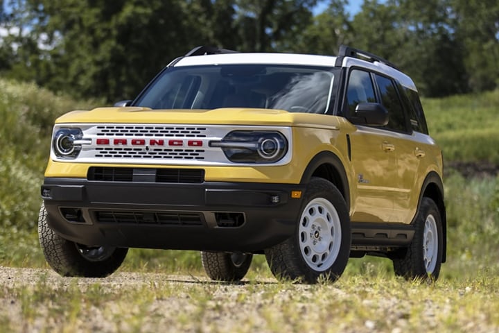 Close-up of the 2023 Ford Bronco® Sport Heritage Limited in Yellowstone